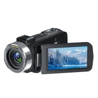 4K high-definition handheld DV camcorder with rotatable HD screen. Professional digital camera, ideal for outdoor travel and photography.