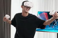 All-in-One VR Headset with Controllers, 3D Immersive Virtual Reality Gaming Headset for PC & Standalone Use