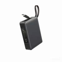 REMAX 20000mAh Power Bank 65W Fast Charging Portable Charger with Built-in Cable and LED Digital Display High Capacity External Battery