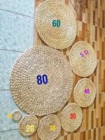 Round Bohemian Water Hyacinth Woven Placemat