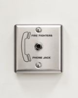 FIREFIGHTER STAINLESS STEEL PHONE JACK PLATE