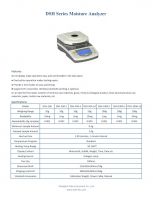 Moisture Analyzer