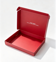 High End Custom Red Mailer Box, Printed Logo Corrugated Shipping Mailer Box, Brand Packaging Box