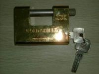 brass  padlock