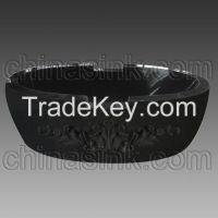 Absolute Black Granite Carved Bathtub 