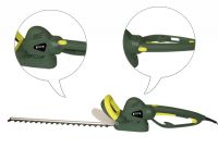 Electric hedge trimmer with rotary handle