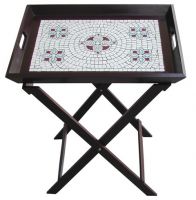 Mosaic Tray With Stand