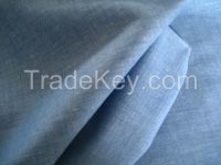 Linen Cotton Fabric Chambery Yarn Dyed Interweaved Fabric