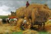 Village Scenery Oil Painting