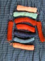 Wool Thread Waste, Colored