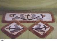 sheeskin cushion and rug