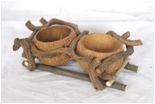 coconut shell flowerpot