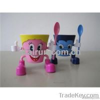 plastic ice cream cup&spoon set