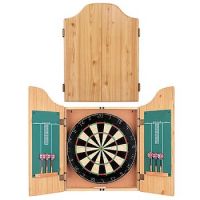 Bristle Dartboard with wood cabinet