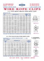 MALLEABLE/DROP FORGED WIRE ROPE CLIP