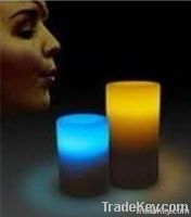 Blow on/off LED candle