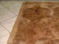 100% Baby Alpaca Fur Rug/ Octogonal