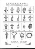 cast iron spears  ,   cast  iron  accessories for gate fence