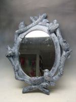 Polyresin Frame Birds Design With Mirror