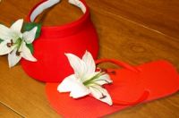 Sunvisor And Sandals