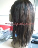 Human hair full lace wigs