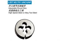 Adjustable round die