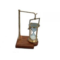 Brass glass sand timer