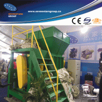 Twin shaft jumbo bag shredder machine