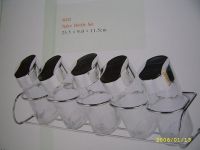 spice bottle set with metal rack