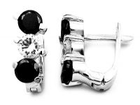 925 Sterling Silver Earrings With Cubic