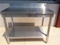 Stainless Steel Work Tables with backsplash