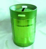 Round tin keg