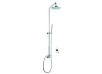 single lever shower mixer with rain and hand shower