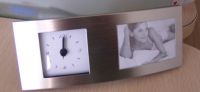 Aluminium Photo Frame With Clock(KHC56203