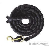 Solid Hand Braided Poly Lead W/Big Bolt Snap