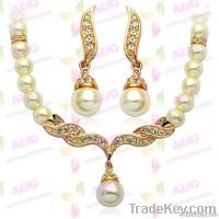 Angel wings pearl set