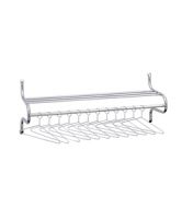 Chrome Shelf Rack With Hangers