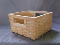 Rectangular cedarn basket