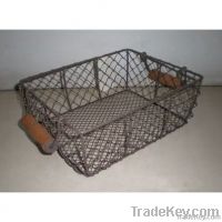 Wire gift basket