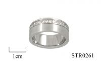 Stainless Steel Cz Ring