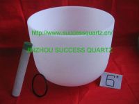 Frosted quartz crucible