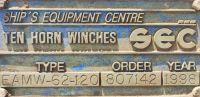 EAMW-62-120 &amp;amp; EMW 120 Winches For Sale