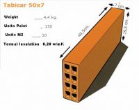 Clay Brick Tabique 50x7