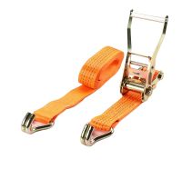 2'' EN12195-2 standard ratchet tie down strap with Double J hooks