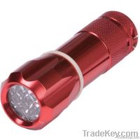 Bright 9 LED Glow in the Dark Flashlight Torch Lamp