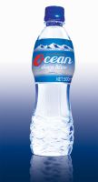 Ocean deep blue Mineral water