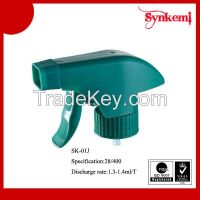 PP green trigger sprayers head 28/400 