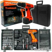 78 Pc 18 Volt Cordless Drill Set many extra