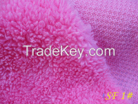 100% Polyester Sherpa Fleece Fabric From China