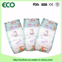 Extrathin Soft &amp; Breathable OEM Disposable Baby Diaper in Vecro Type and Big Waist Band